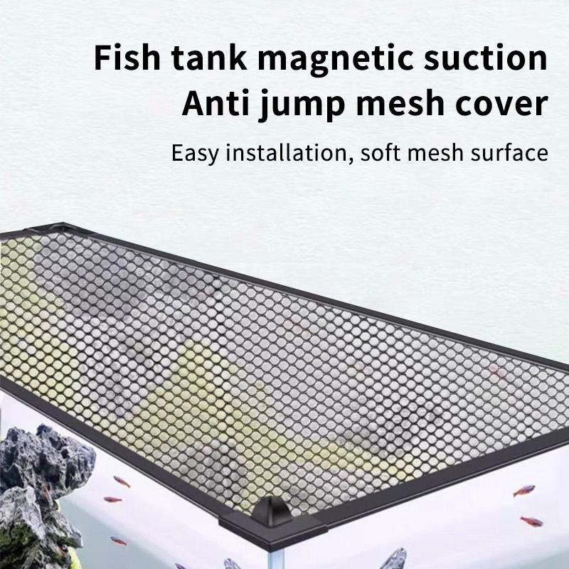 Aquarium Fish Jumping - Penutup Tangki Ikan Magnetik Tahan Lama,