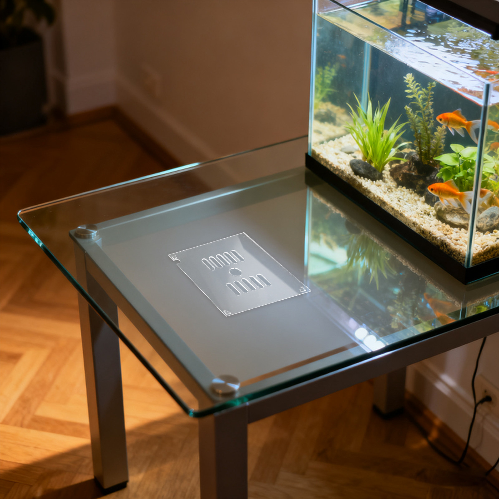 Aquarium Fish Jumping - 2 Buah Tutup Akuarium Akrilik 15Cm,