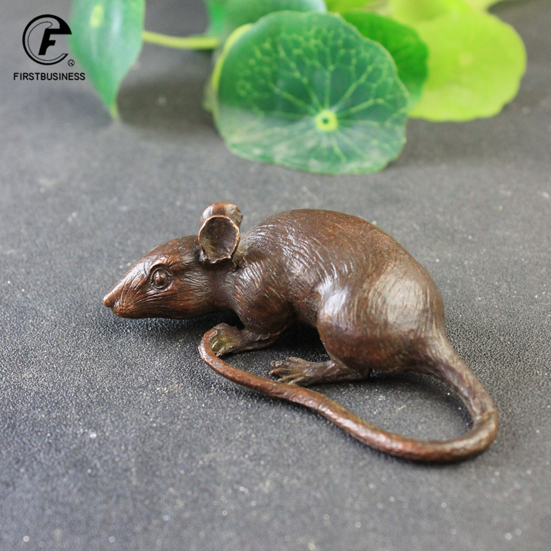 Aquarium Fish For Sale Online - Patung Tikus Tikus Besar Kuningan Berat
