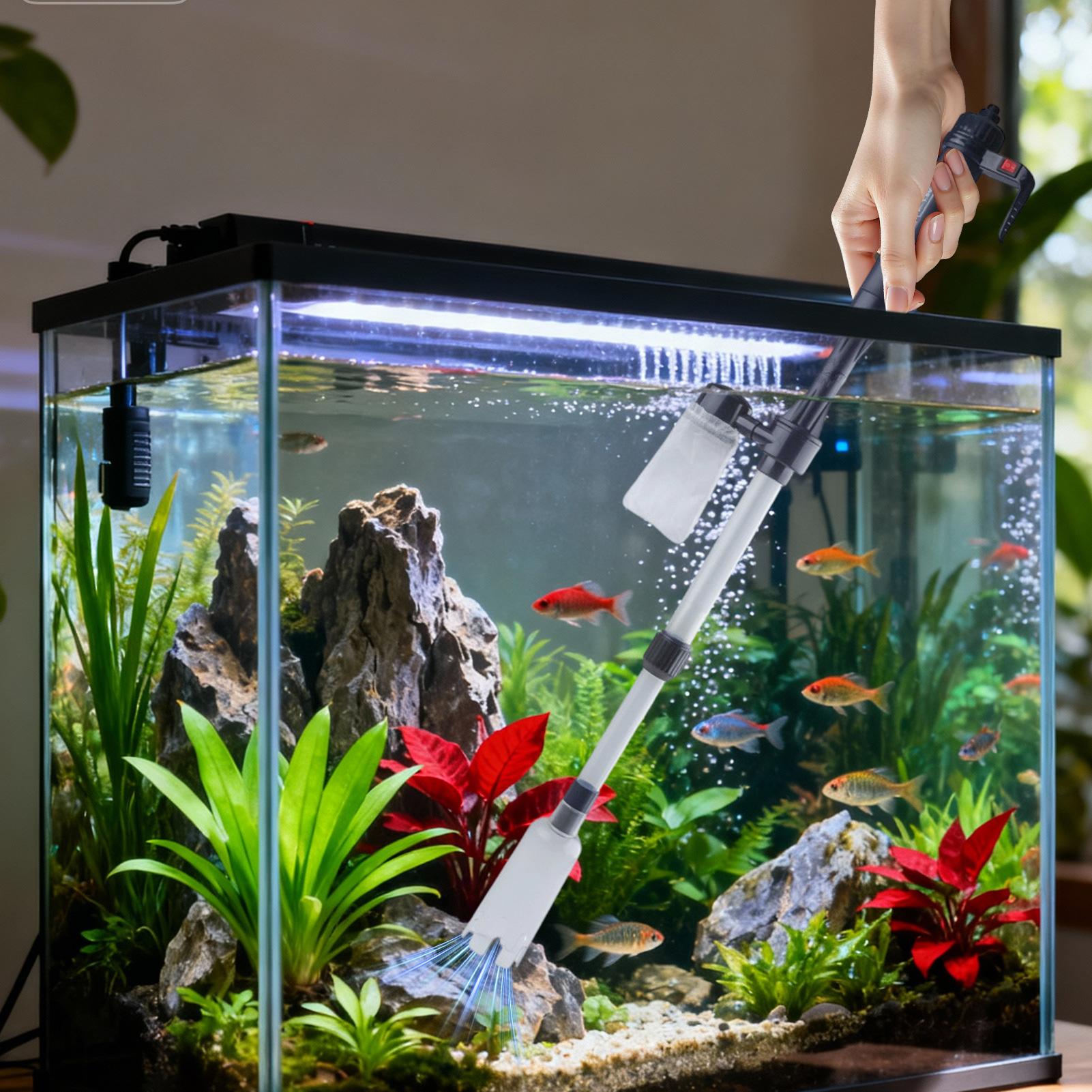 Cleaner Fish Aquarium - Pembersih Kerikil Akuarium Vakum, Alat Pembersih