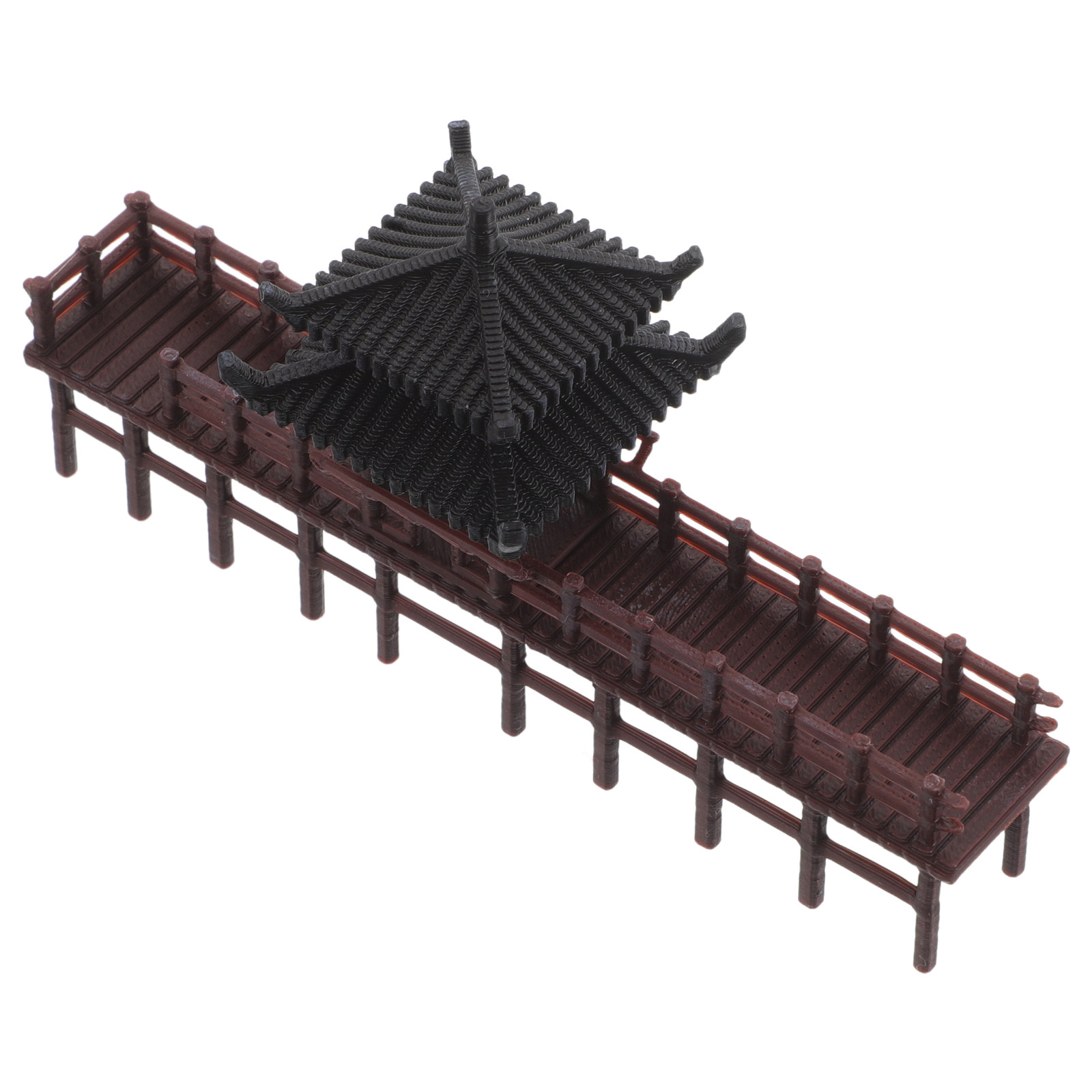 Aquarium Fish Bridge - Ornamen Dekoratif Jembatan Paviliun Mini Cina