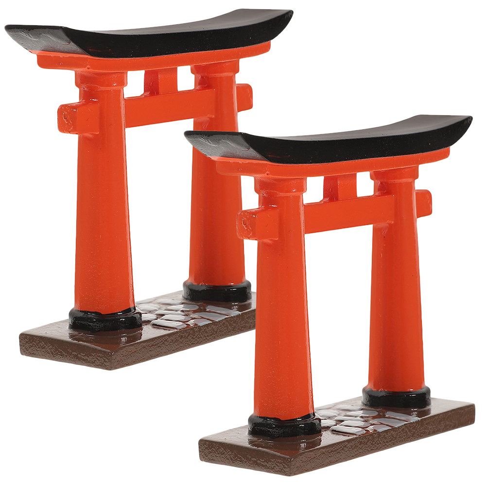 2 Buah Dekorasi Resin Gerbang  - Aquarium Fish Japanese ulasan dan harga