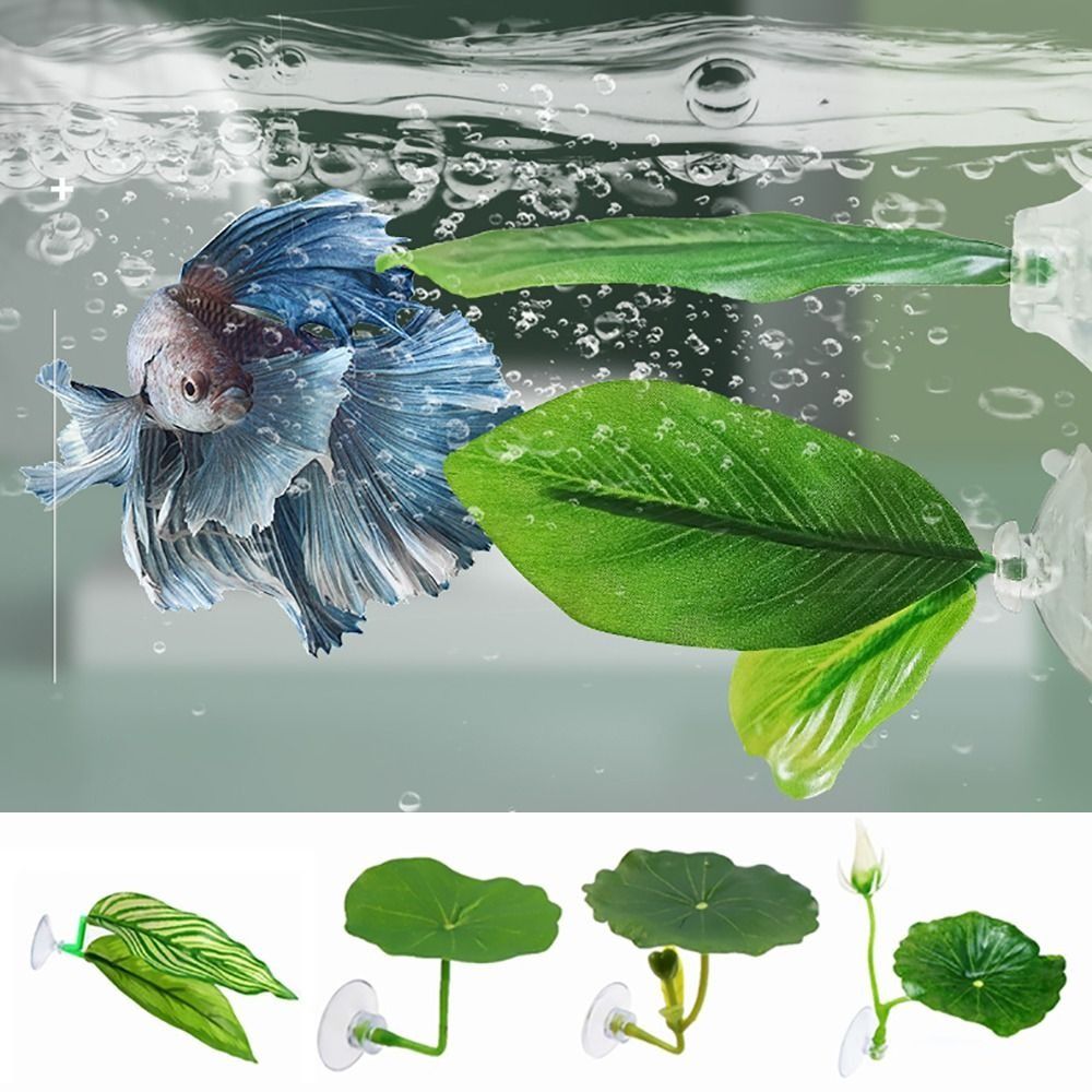 Daun Teratai Plastik untuk Ika - Aquarium Fish Cave ulasan dan harga