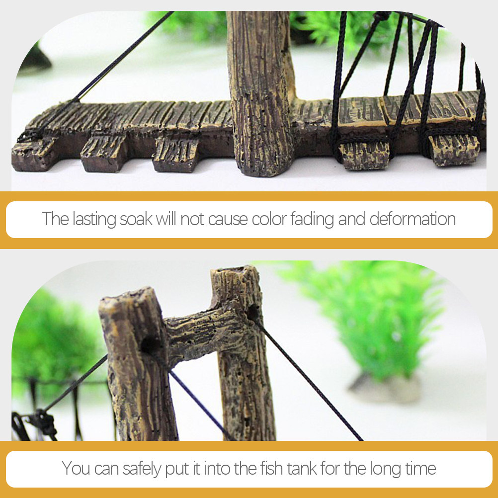 Hiasan Akuarium Berbentuk Jemb - Aquarium Fish Bridge ulasan dan harga