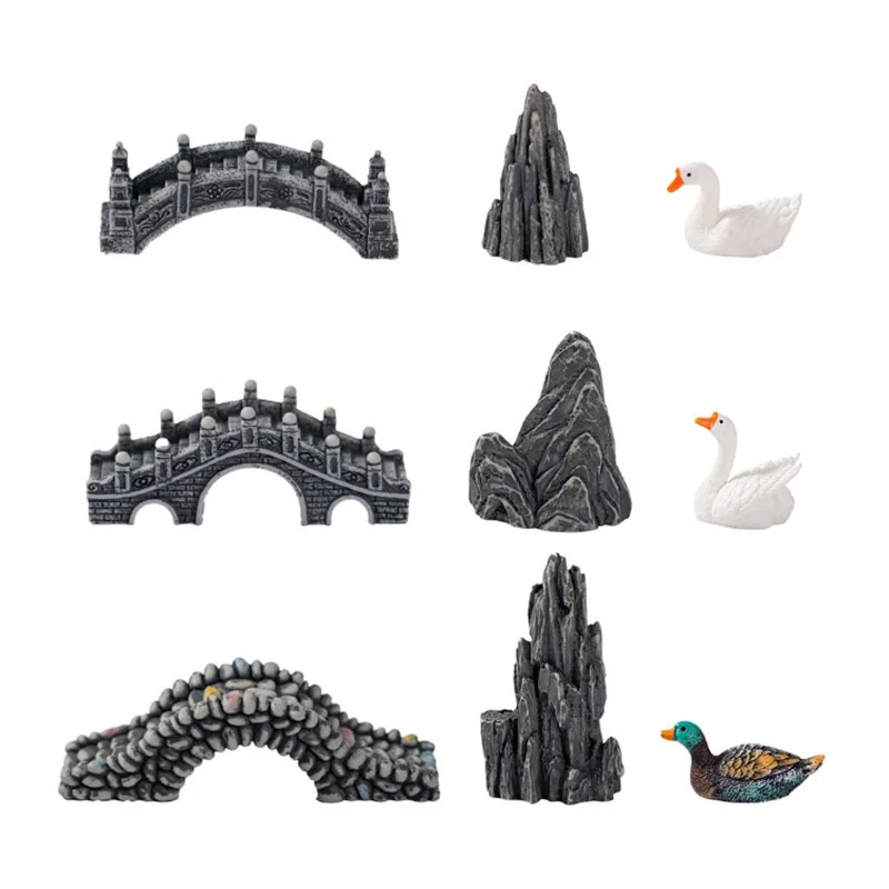 Dekorasi Mini akuarium, hiasan - Aquarium Fish Bridge ulasan dan harga