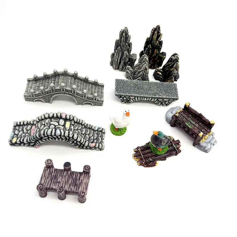 Dekorasi Mini akuarium, hiasan - Aquarium Fish Bridge ulasan dan harga