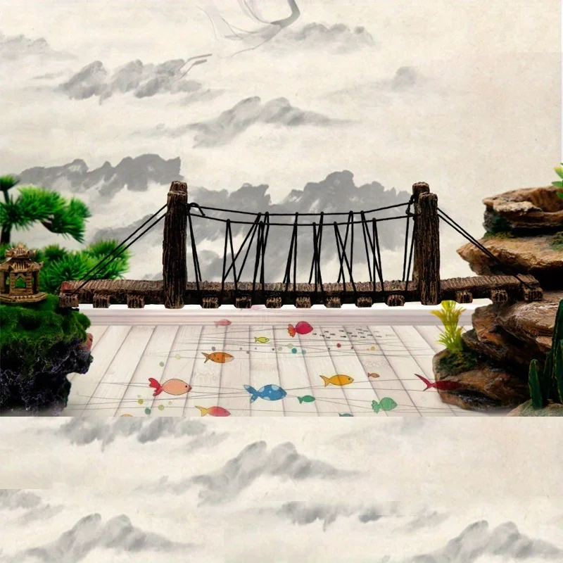 1 Buah Dekorasi Ornamen Akuari - Aquarium Fish Bridge ulasan dan harga