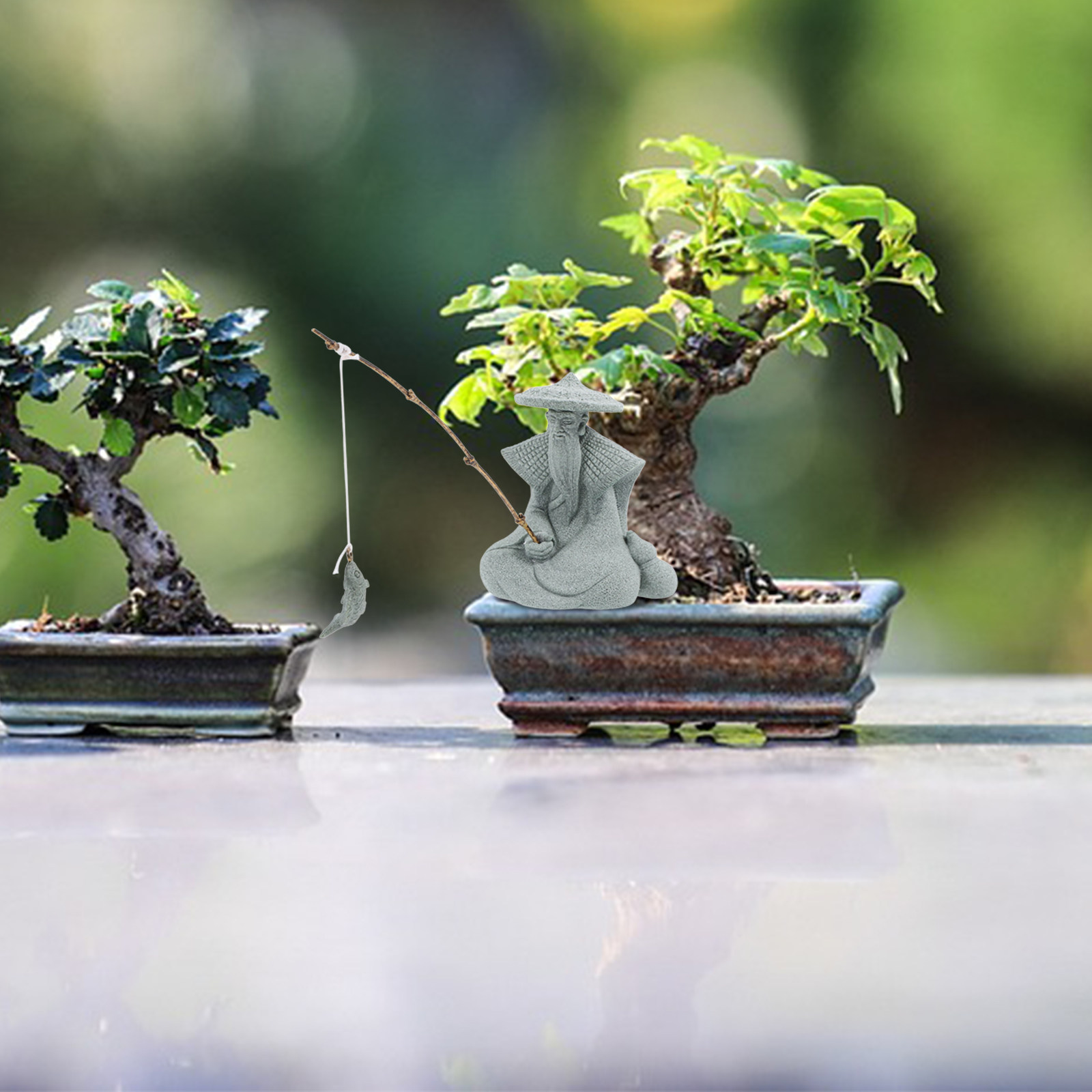 Patung Nelayan Resin Detail ya - Aquarium Fish Japanese ulasan dan harga