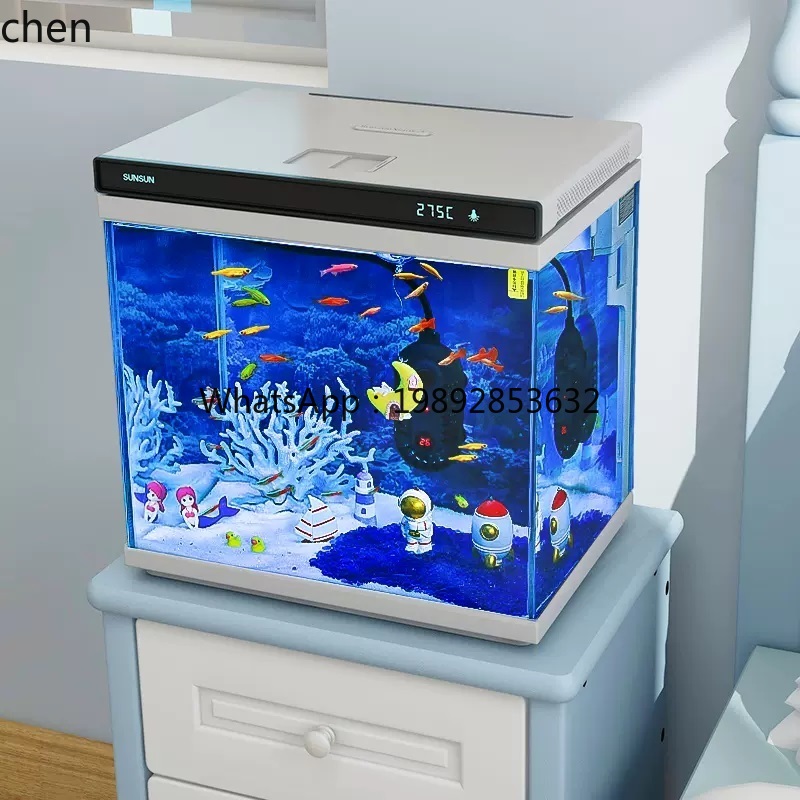 Akuarium kaca ultra-putih YGG, - Aquarium Fish Without Oxygen ulasan dan harga