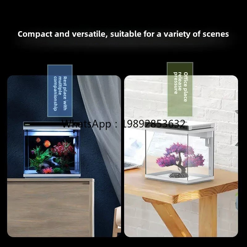 Akuarium kaca ultra-putih YGG, - Aquarium Fish Without Oxygen ulasan dan harga