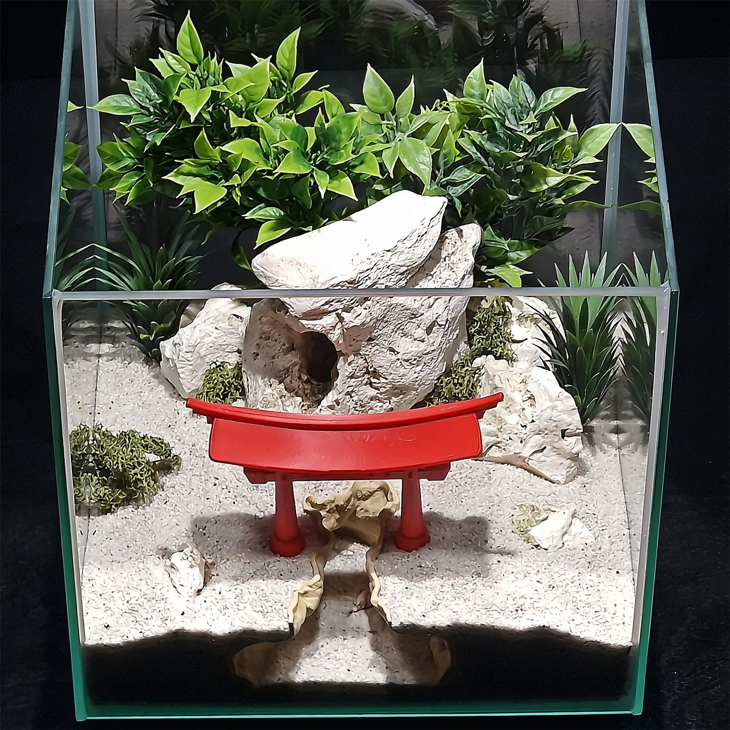 Ornamen Akuarium Torii Gate, G - Aquarium Fish Japanese ulasan dan harga