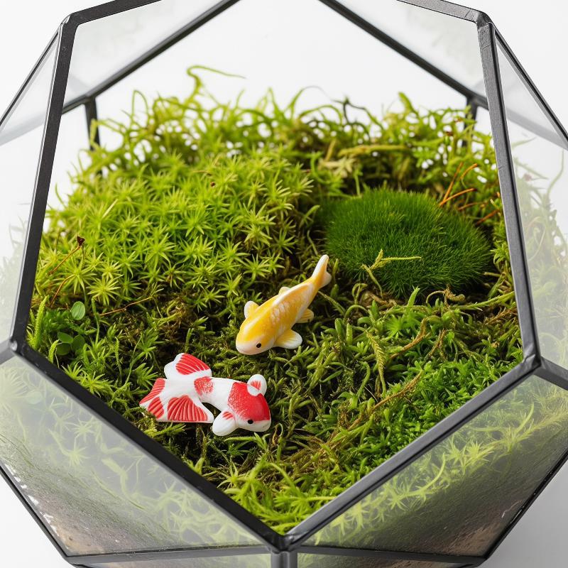 Patung Ikan Koi Resin Mini Orn - Aquarium Fish Koi ulasan dan harga