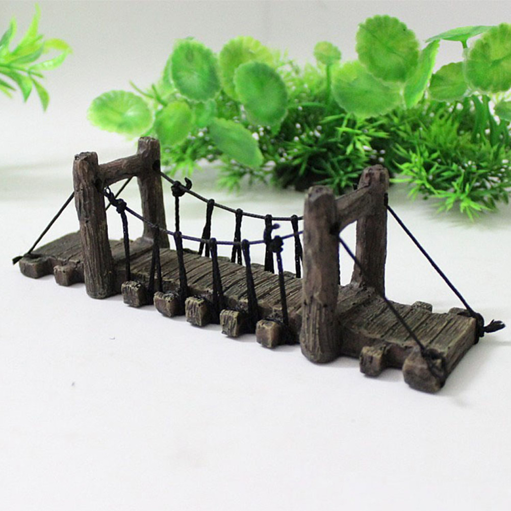 Dekorasi Jembatan Resin Akuari - Aquarium Fish Bridge ulasan dan harga