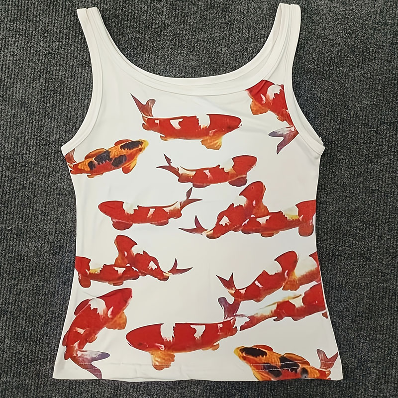 Atasan Jalanan Gaya Grunge Ame - Aquarium Fish Koi ulasan dan harga