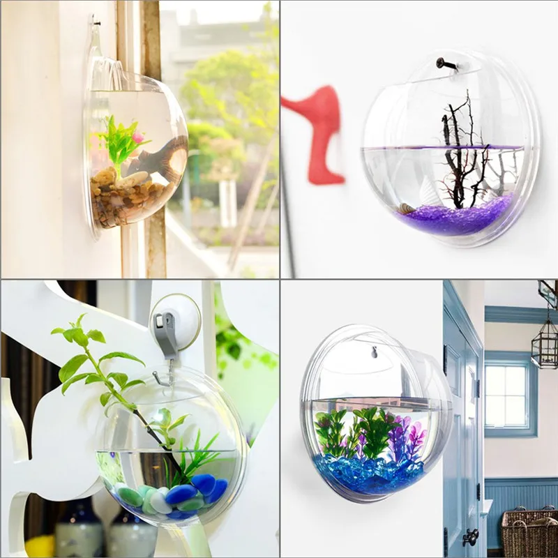 Akrilik Transparan Gantung Din - Aquarium Fish Background ulasan dan harga