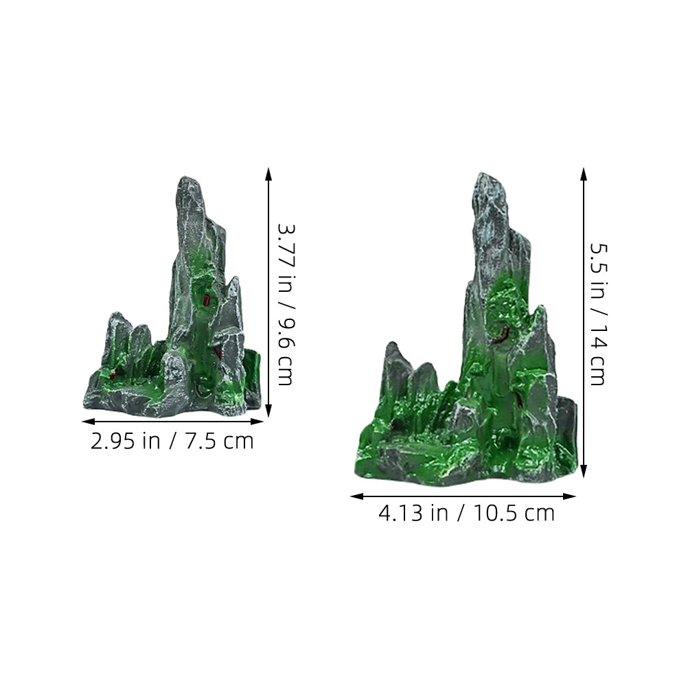 2Pcs Dekorasi Meja Putar Akuar - Aquarium Fish Bridge ulasan dan harga