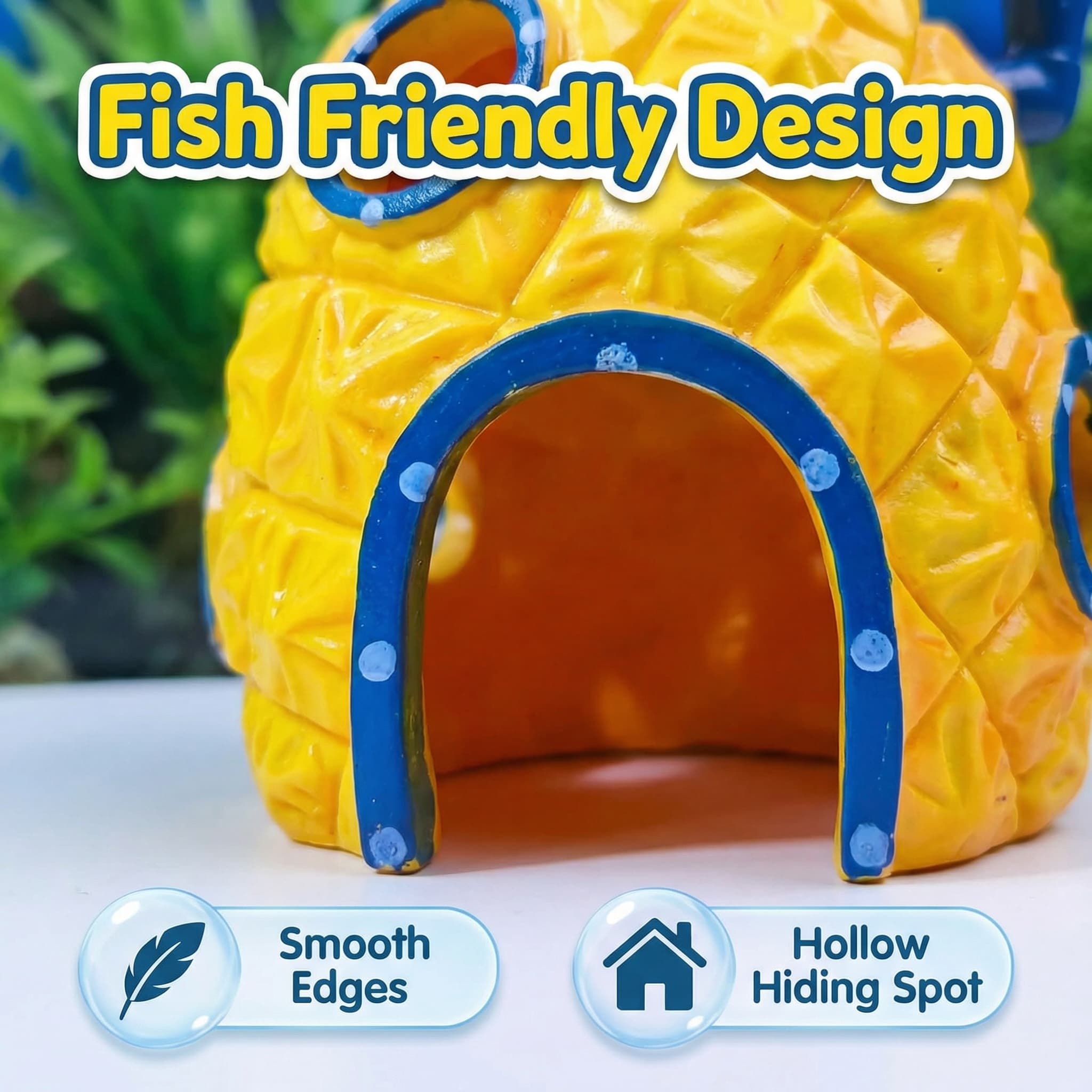 Dekorasi Akuarium Rumah Nanas, - Aquarium Fish Hide ulasan dan harga