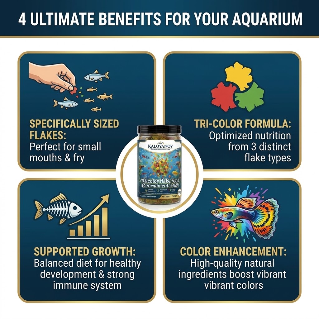 Pakan Ikan Akuarium Tiga Warna - Aquarium Fish Medicine ulasan dan harga