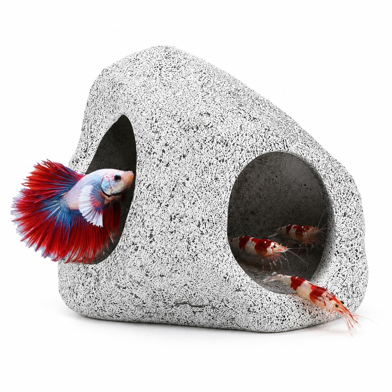 Gua Batu Akuarium, Dekorasi Ke - Aquarium Fish Hide ulasan dan harga